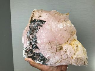 AAA TOP QUALITY MANGANOAN CALCITE ROUGH 22 LBS FROM AFGHANISTAN 4
