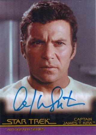 Complete Movies Autograph Card A50 William Shatner As Kirk (6 Case Incentive)