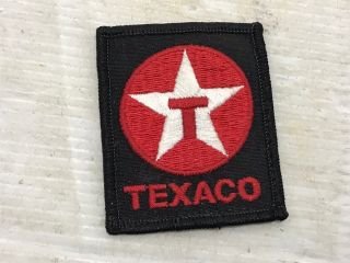 Vintage Texaco Patch Black Red Star