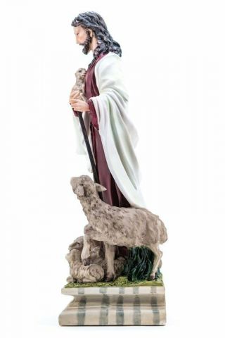 Jesus Statue W/Sheep for Home Decor,  Garden Decor,  Outdoor Statues,  Christianity 2