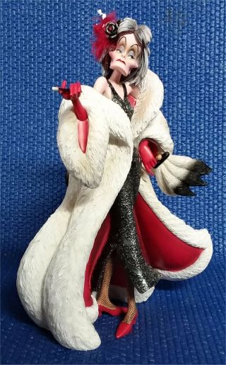 Disney Cruella Devil Figurine Couture De Force 101 Dalmation Enesco 4031541 Box