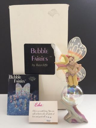 Rawcliffe 1989 Bubble Fairy Echo Signed Jessica De Stefano 9 ",  W/box