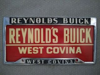 Reynolds Buick License Plate Frame Buick Gs Gsx Stage 1 455 1969 1970 1971 1972
