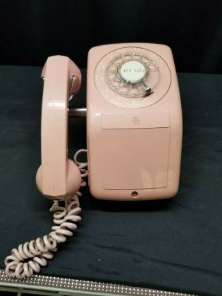 Vintage Automatic Electric Pink Rotary Dial Wall Phone Nb - 92218.  Ph - 14