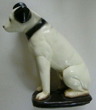 Vintage Rca Victor Records Chalkware Nipper Dog Statue 7”