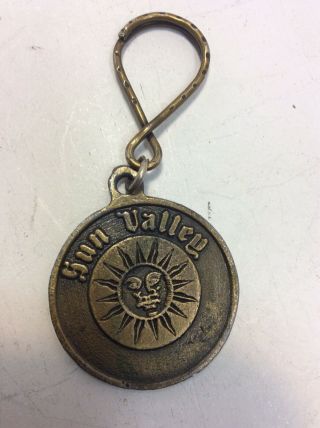 Vintage Sun Valley Idaho Metal Keychain Recycledfashionshopcom
