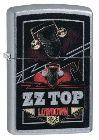 Zippo Windproof Lighter With The Zz Top Logo,  Lowdown,  49008,