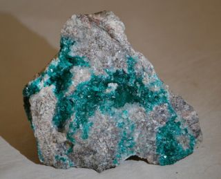 Dioptase Crystals On Matrix From Argentina,  Rare Location 9 Cm