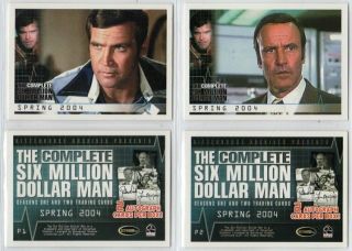 Promo - Six Million Dollar Man,  The Complete Set Of 2 P1 - 2 Rare
