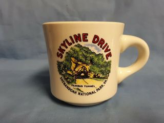 Vintage Shenandoah National Park,  Va.  Skyline Drive " Famous Tunnel " Coffee Mug
