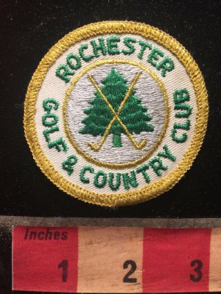 Vtg Rochester Golf & Country Club Minnesota Golfer Patch 79k