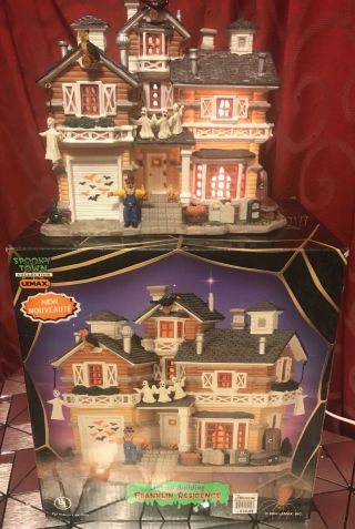 2004 Lemax Halloween Village Franklin Residence Lighted Building Spooky Town