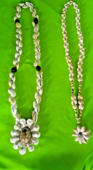 2 Shell Necklaces Hawaiian