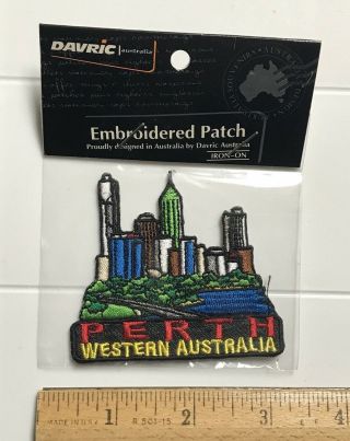 Nip Perth Western Australia City Skyline Cityscape Australian Embroidered Patch