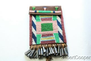 Blackfoot Indian Beaded Strike A Lite Bag - Circa 1920