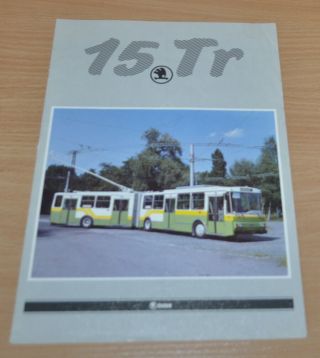 Skoda 15 Tr Trolleybus Brochure Prospekt Russian Edition