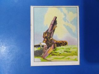 Old China Cigarette Card - Wwii China Japan War - Heavy Artillery