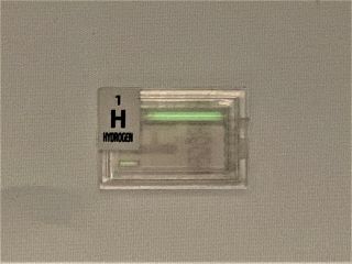 2 X Tritium Tube Vial Green 12 Mm,  3mm Element Hydrogen Isotope Element Tile