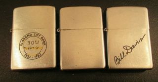 VINTAGE ZIPPO LIGHTERS (6) ALL 1949,  PAT 2032695,  ALL WORK FINE 4