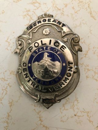 Central Vermont Railroad Police Badge