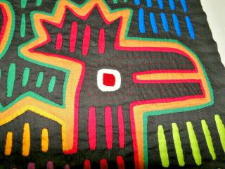 Vintage Handmade Kuna Indian Mola San Blas Panama Textile Art Fabric 10 2