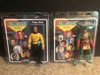 Star Trek The Series Diamond Select Retro Gorn & Capt.  Kirk Figures