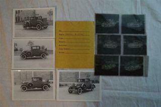 Vintage Car Photos & Negatives 1930 Model A Ford Coupe 943057