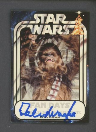 2008 Official Pix Star Wars Fan Days 2 Peter Mayhew As Chewbacca Auto