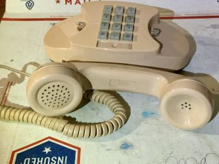 Vintage Beige Touch Tone Princess Bell Telephone 2702BM 2