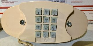 Vintage Beige Touch Tone Princess Bell Telephone 2702BM 4