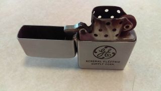 1940 ' s Zippo 3 Barrel GE General Electric Supply Corp Lighter 3