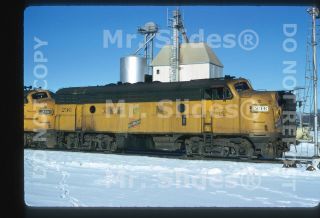 Slide C&nw Ry.  Chicago & North Western F3a 236 Montgomery Mo 1974
