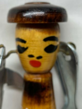 Vintage Solid Wood Doll Hand Carved /Painted from Brazill 5