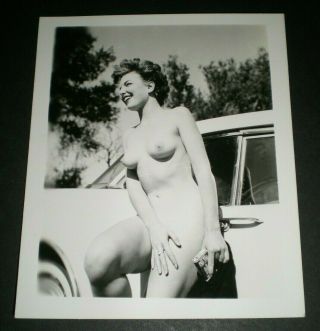 Nude Model W/ Pall Mall Cigarettes - Vintage 4x5 Photo - Original/pinup/girl/art
