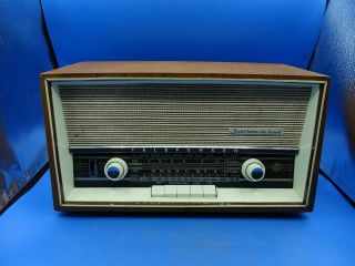 Vintage Telefunken Jubilate Deluxe Tube Radio Model 5461w West Germany