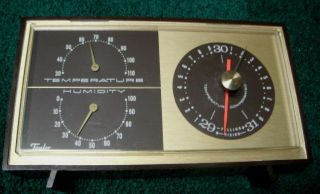 Vintage Taylor Instrument Company Barometer Scientific Temperature Humidity