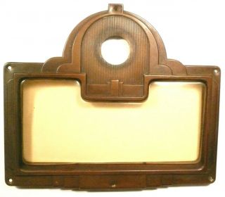Vintage Rca 9k1 Radio: Brass Faceplate W/ Plastic Viewer & Orig Screws
