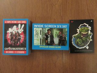 1989 Topps Ghostbusters Ii 2 Movie Complete 88 Card & 11 Sticker Set