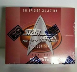 Star Trek The Next Generation Season 6 Collector Trading Card Box Tng