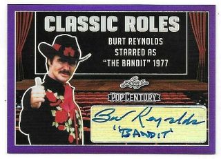 2019 Pop Century Metal Classic Roles Purple Br1 Burt Reynolds Autograph 2/15