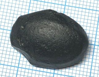 Australite 27: 4g Australian tektite: meteorite impact,  Chipped Oval,  Wave Rim 3