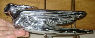 ANTIQUE 1941 CADILLAC FLYING LADY GODDESS CHROME PLATED HOOD ORNAMENT 3