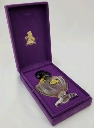 Vintage Guerlain Shalimar in Baccarat Style Perfume Bottle 1/2 oz 3