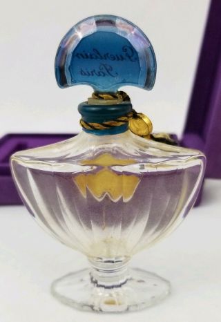 Vintage Guerlain Shalimar in Baccarat Style Perfume Bottle 1/2 oz 5