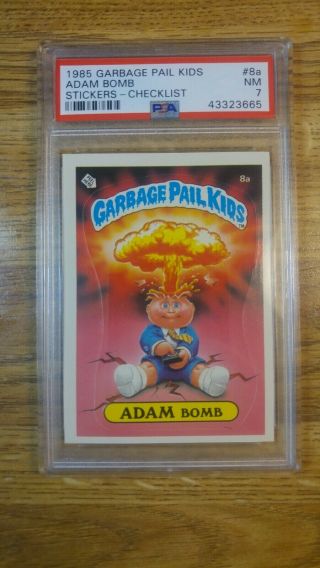 1985 Gpk Garbage Pail Kids Os1 Series 1 Adam Bomb Psa 7 Nm Matte