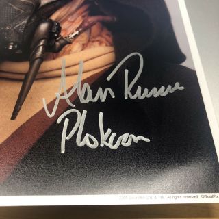 Alan Ruscoe PLO KOON Officially Licensed Star Wars Autograph 2