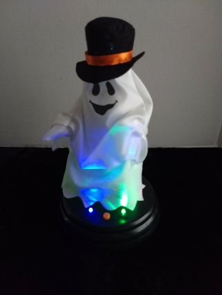Rare Gemmy Grave Raver Ghost W/top Hat Animated Dancing/singing Halloween