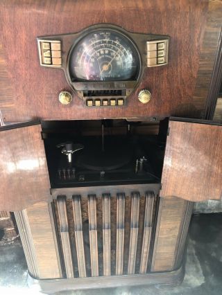 Antique 1941 Zenith 7s582 Tube Radio And Record Player - Restoration Project