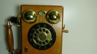 Thomas COLLECTORS Edition Wall Phone PP - 9 PUSH BUTTON Country 1927 Oak 2