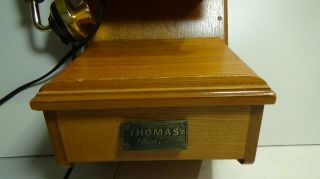 Thomas COLLECTORS Edition Wall Phone PP - 9 PUSH BUTTON Country 1927 Oak 3
